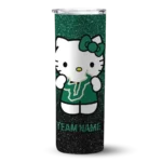 customized-south-florida-bulls-hello-kitty-green-black-skinny-tumbler-best-selling-1.webp