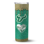 customized-south-florida-bulls-pixel-fade-green-skinny-tumbler-best-selling-1.webp