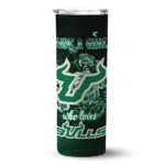 customized-south-florida-bulls-rose-romance-green-black-skinny-tumbler-best-selling-2.webp