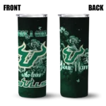 customized-south-florida-bulls-rose-romance-green-black-skinny-tumbler-best-selling-2.webp