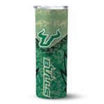 customized-south-florida-bulls-spiral-burst-print-green-skinny-tumbler-best-selling.webp