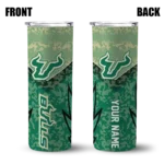 customized-south-florida-bulls-spiral-burst-print-green-skinny-tumbler-best-selling.webp