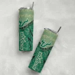 customized-south-florida-bulls-spiral-burst-print-green-skinny-tumbler-best-selling.webp