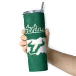 customized-south-florida-bulls-torn-band-green-white-skinny-tumbler-best-selling-1.webp