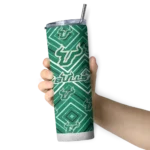 customized-south-florida-bulls-zipper-leopard-green-skinny-tumbler-best-selling.webp