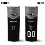 customized-southern-miss-golden-eagles-hexagon-honeycomb-black-skinny-tumbler-best-selling.webp