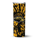 customized-southern-miss-golden-eagles-metallic-grid-black-skinny-tumbler-best-selling.webp