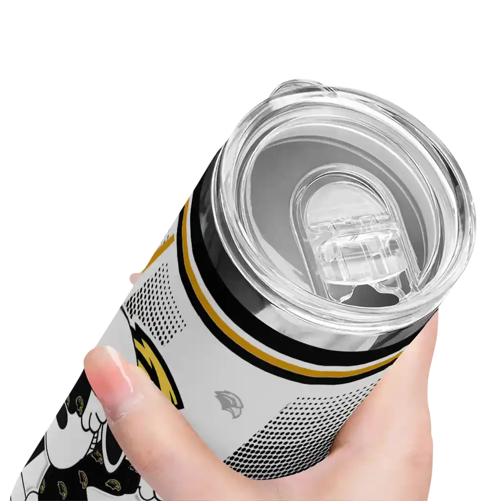 customized-southern-miss-golden-eagles-snoopy-dog-black-white-skinny-tumbler-high-quality.webp