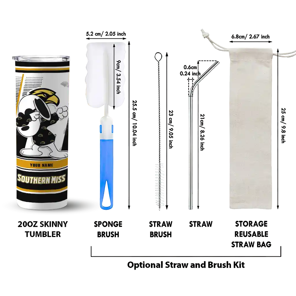 customized-southern-miss-golden-eagles-snoopy-dog-black-white-skinny-tumbler-new-arrival.webp