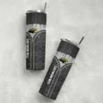 customized-southern-miss-golden-eagles-sparkle-drip-black-skinny-tumbler-best-selling.webp