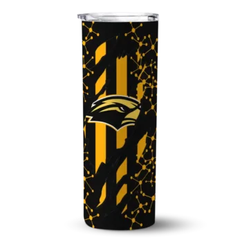 Customized Southern Miss Golden Eagles Star Pop Black Skinny Tumbler