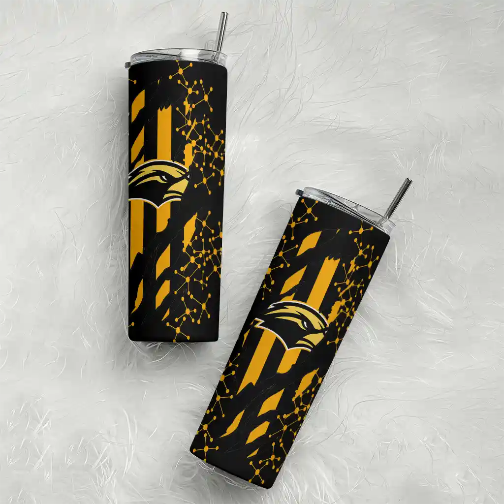 customized-southern-miss-golden-eagles-star-pop-black-skinny-tumbler-top-rated.webp
