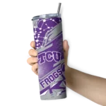 customized-tcu-horned-frogs-helmet-clash-purple-skinny-tumbler-best-selling.webp