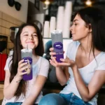 customized-tcu-horned-frogs-sparkle-lips-purple-skinny-tumbler-best-selling.webp