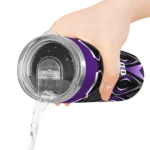 customized-tcu-horned-frogs-superman-emblem-purple-black-skinny-tumbler-best-selling.webp