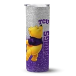 customized-tcu-horned-frogs-winnie-the-pooh-purple-gray-skinny-tumbler-best-selling.webp