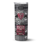 customized-temple-owls-chevron-v-red-gray-skinny-tumbler-best-selling.webp