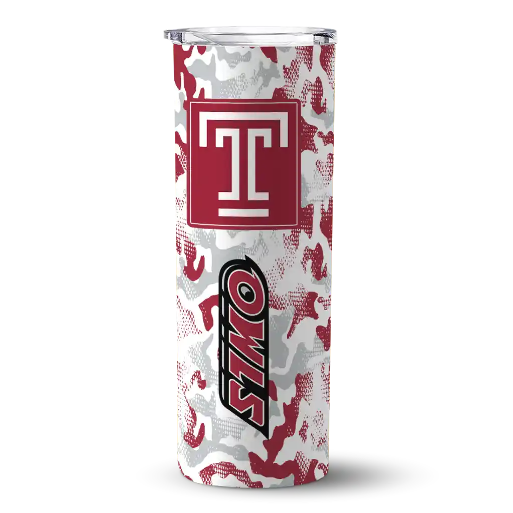 customized-temple-owls-claw-marks-red-white-skinny-tumbler-best-selling.webp customized temple owls claw marks red white skinny tumbler best selling