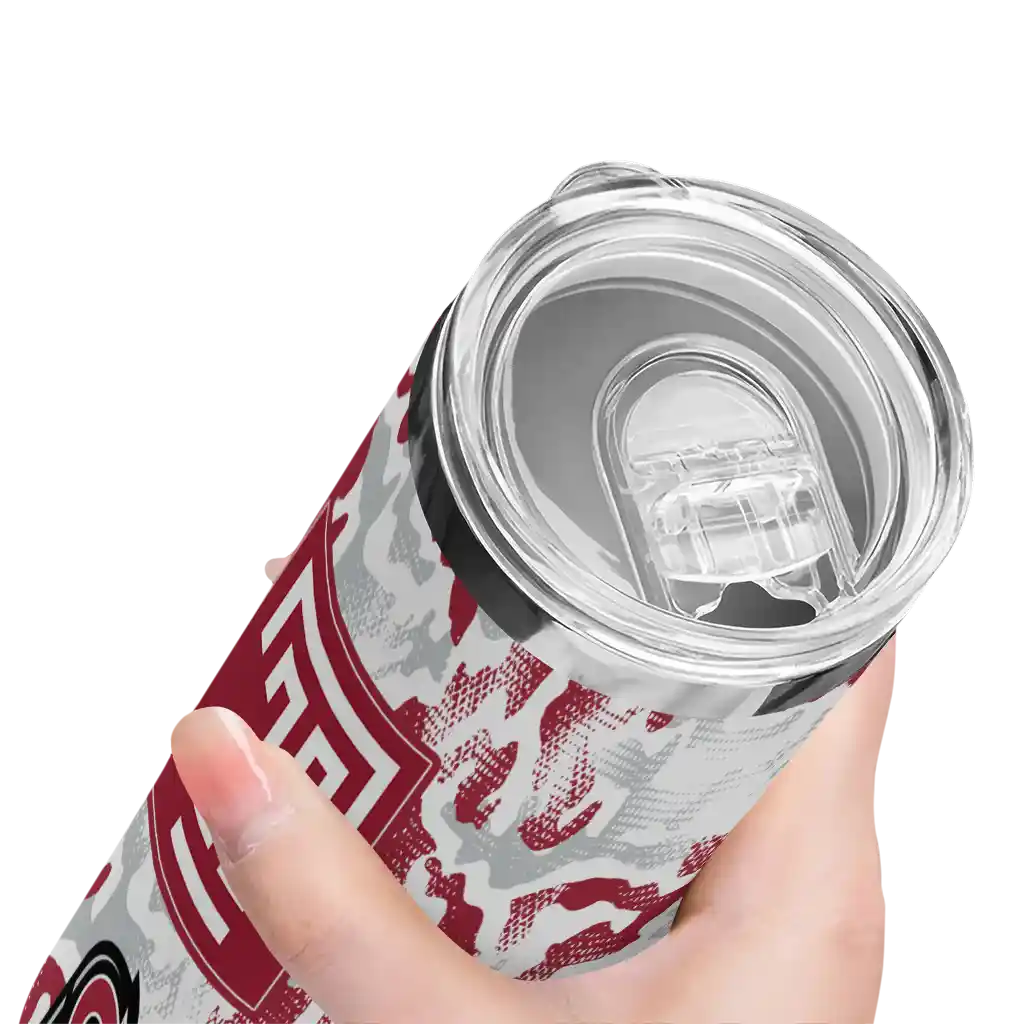 customized-temple-owls-claw-marks-red-white-skinny-tumbler-high-quality.webp