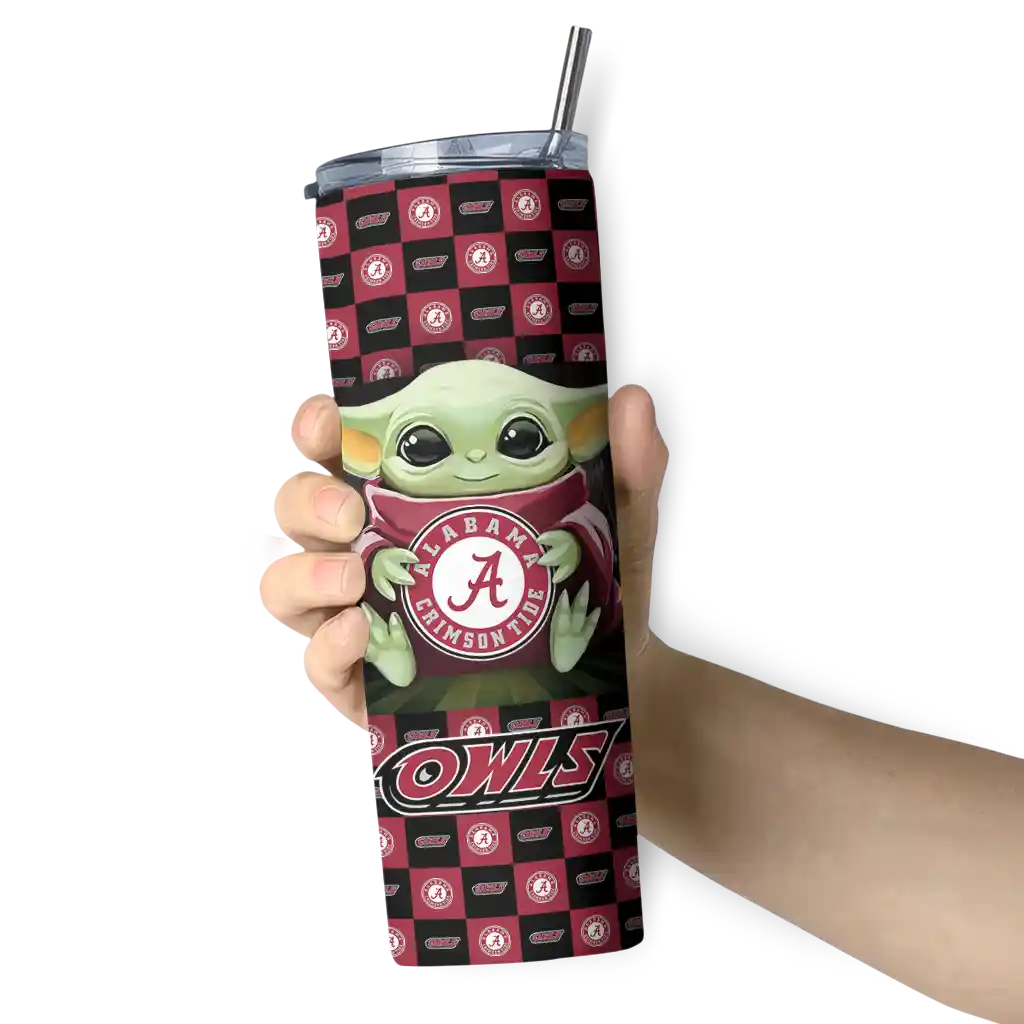 customized-temple-owls-yoda-cozy-red-black-skinny-tumbler-premium-grade-1.webp