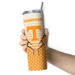 customized-tennessee-volunteers-chevron-stripes-orange-skinny-tumbler-best-selling.webp