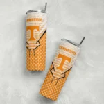 customized-tennessee-volunteers-chevron-stripes-orange-skinny-tumbler-best-selling.webp
