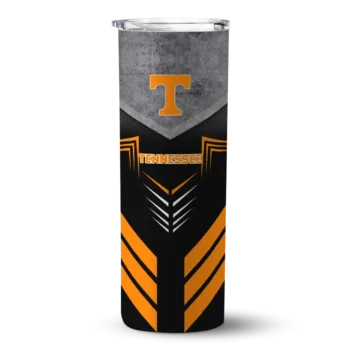 Customized Tennessee Volunteers Hexagon Honeycomb Orange Black Skinny Tumbler