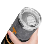 customized-tennessee-volunteers-hexagon-honeycomb-orange-black-skinny-tumbler-best-selling.webp