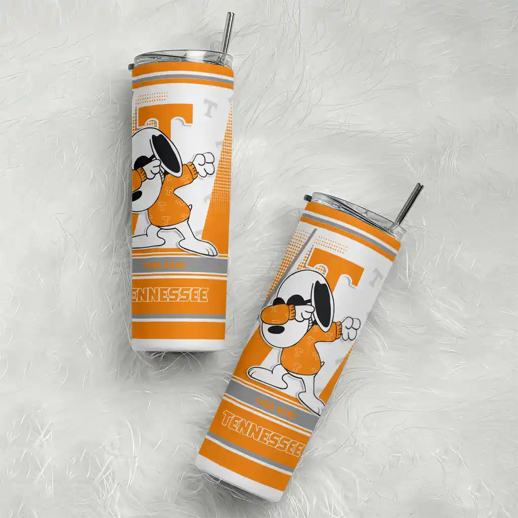 customized-tennessee-volunteers-snoopy-dog-orange-white-skinny-tumbler-top-rated-1-3.webp