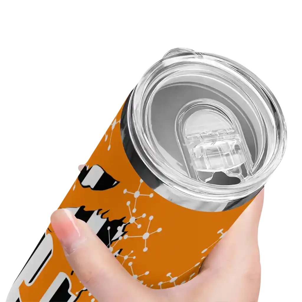 customized-tennessee-volunteers-star-pop-orange-black-skinny-tumbler-high-quality.webp