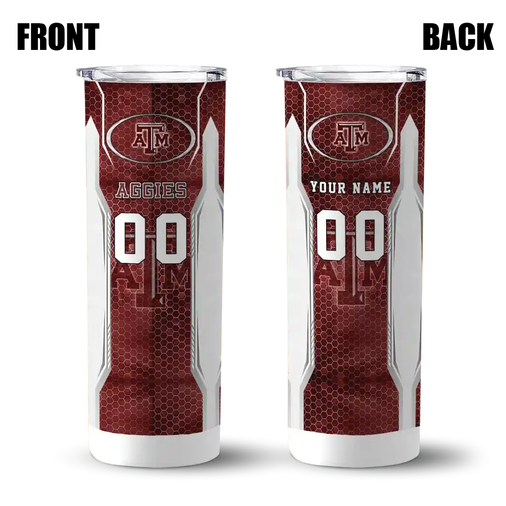 customized-texas-am-aggies-stacked-diamond-maroon-skinny-tumbler-fashion-forward.webp