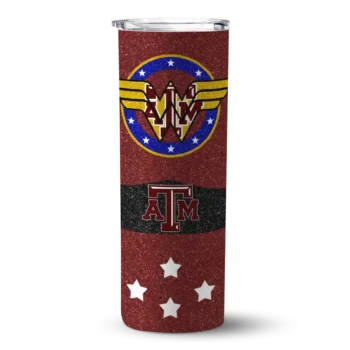 Customized Texas A&M Aggies Star Cluster Maroon Skinny Tumbler