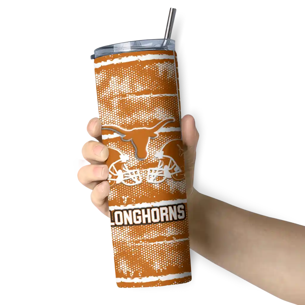 customized-texas-longhorns-chevron-patch-orange-skinny-tumbler-premium-grade-1.webp