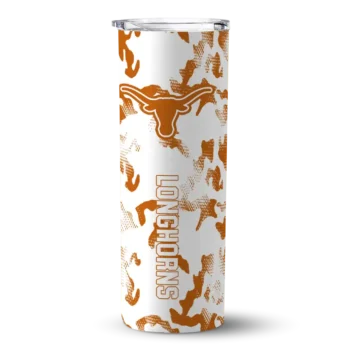 Texas Longhorns Tumber - Customized Claw Marks Skinny Orange White