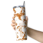 customized-texas-longhorns-claw-marks-orange-white-skinny-tumbler-best-selling.webp