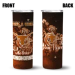 customized-texas-longhorns-rose-romance-orange-black-skinny-tumbler-best-selling.webp