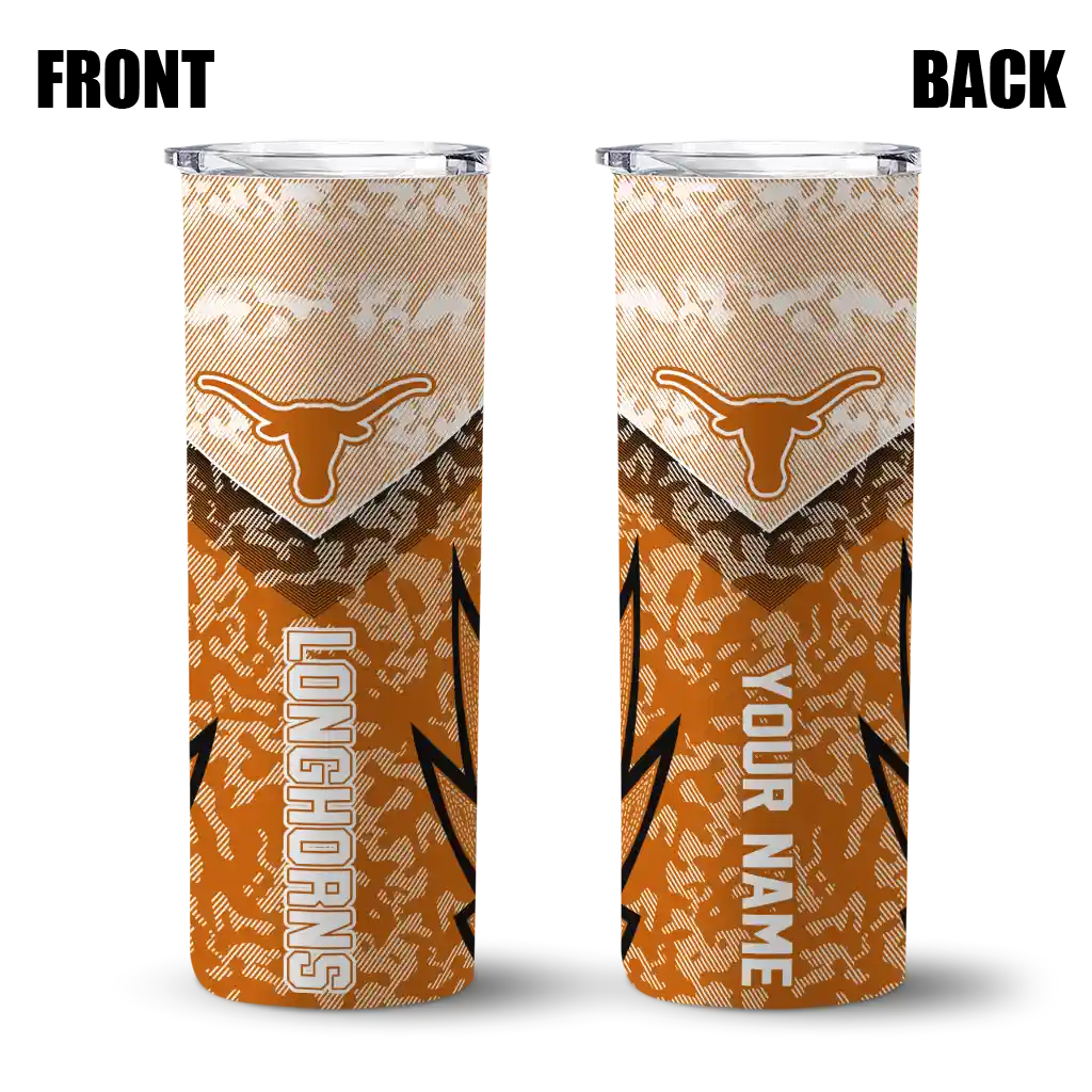 customized-texas-longhorns-spiral-burst-print-orange-skinny-tumbler-fashion-forward.webp