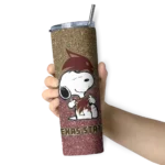 customized-texas-state-bobcats-snoopy-attitude-maroon-skinny-tumbler-best-selling-1.webp