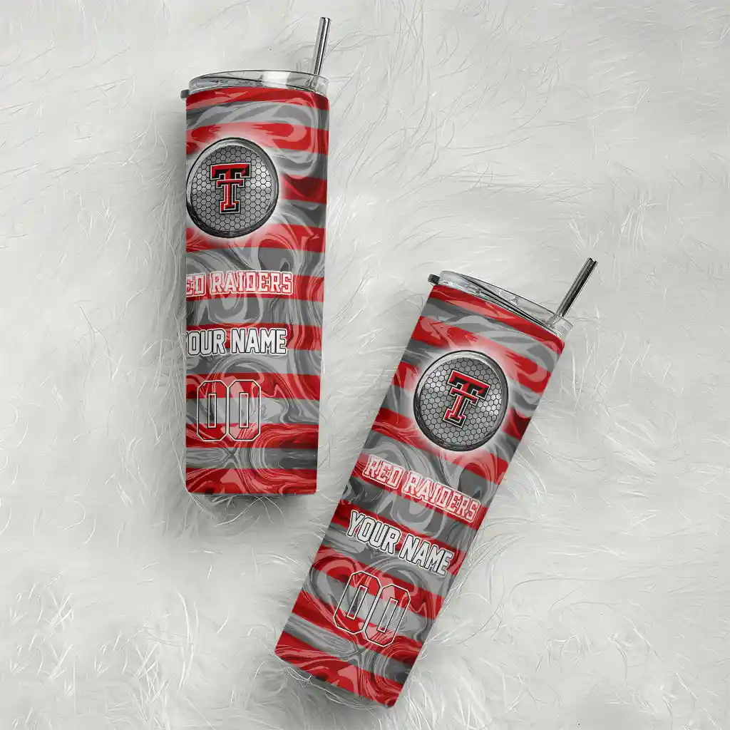 customized-texas-tech-red-raiders-patterned-waves-red-skinny-tumbler-top-rated.webp
