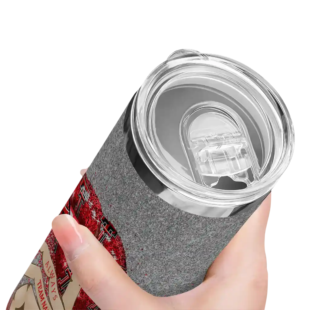 customized-texas-tech-red-raiders-sparkle-lips-red-skinny-tumbler-high-quality.webp