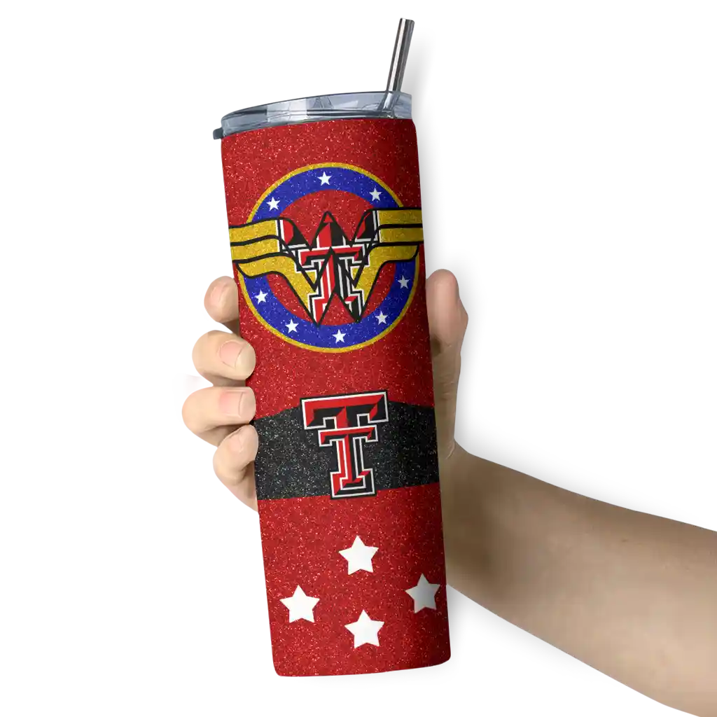 customized-texas-tech-red-raiders-star-cluster-red-skinny-tumbler-premium-grade.webp