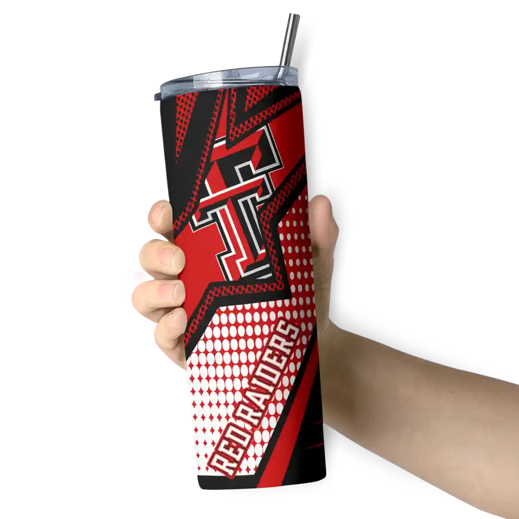 customized-texas-tech-red-raiders-web-stripes-red-white-skinny-tumbler-premium-grade.webp