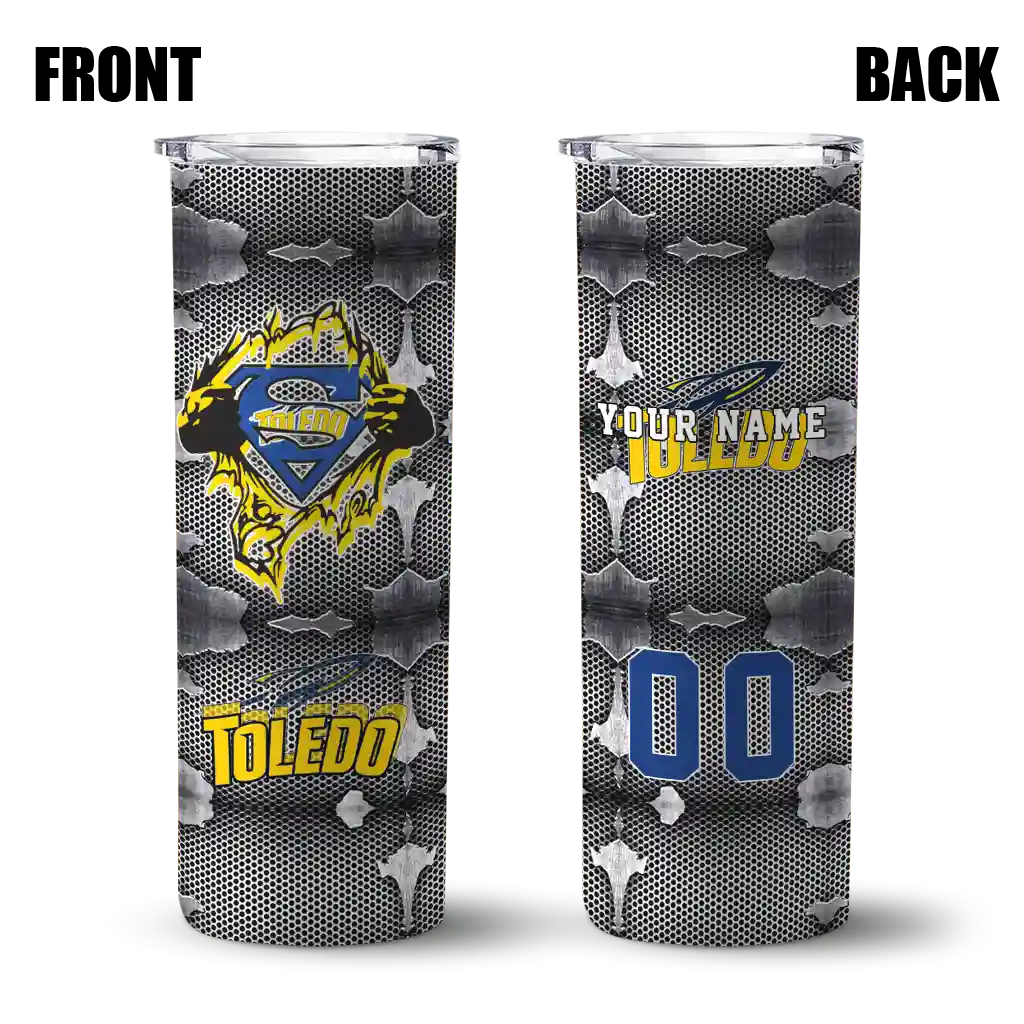 customized-toledo-rockets-chevron-v-blue-gray-skinny-tumbler-fashion-forward.webp