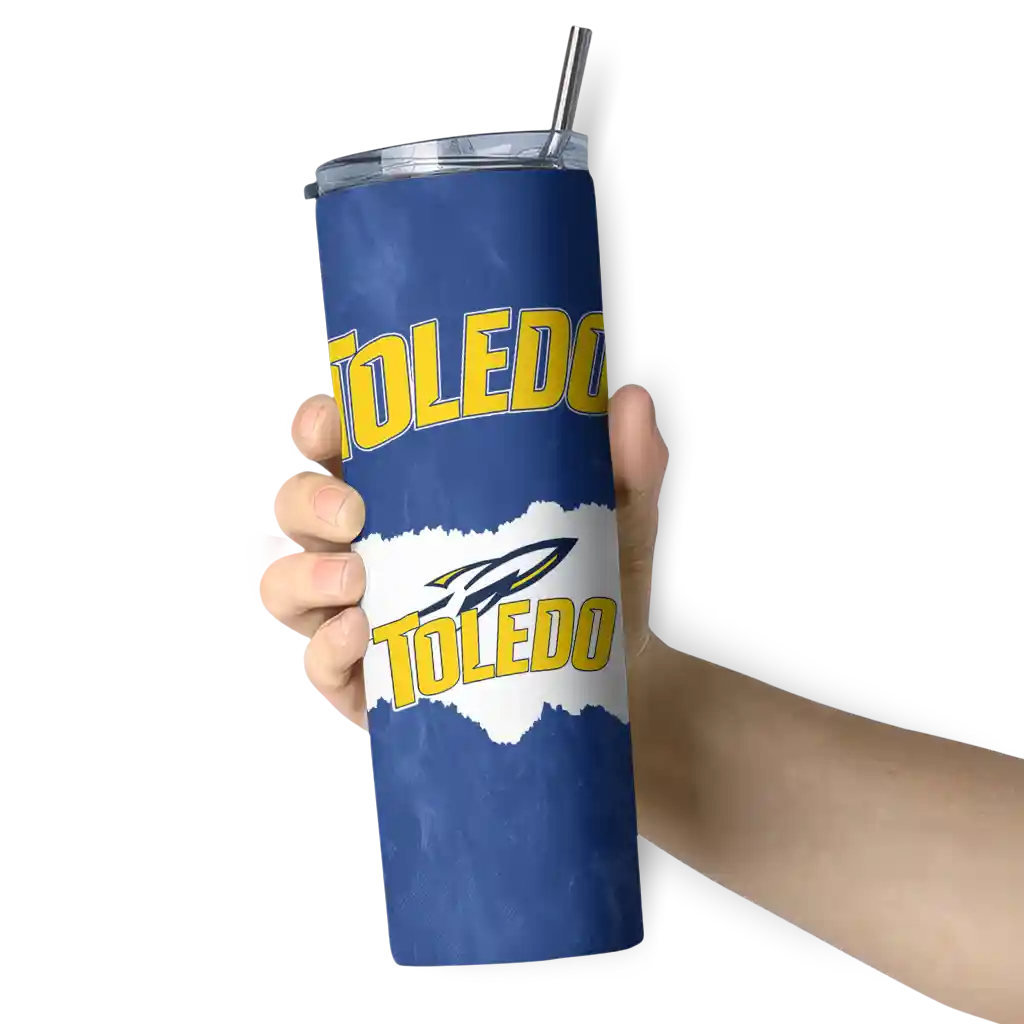 customized-toledo-rockets-torn-band-blue-white-skinny-tumbler-premium-grade.webp