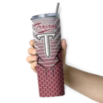 customized-troy-trojans-chevron-stripes-red-skinny-tumbler-best-selling.webp