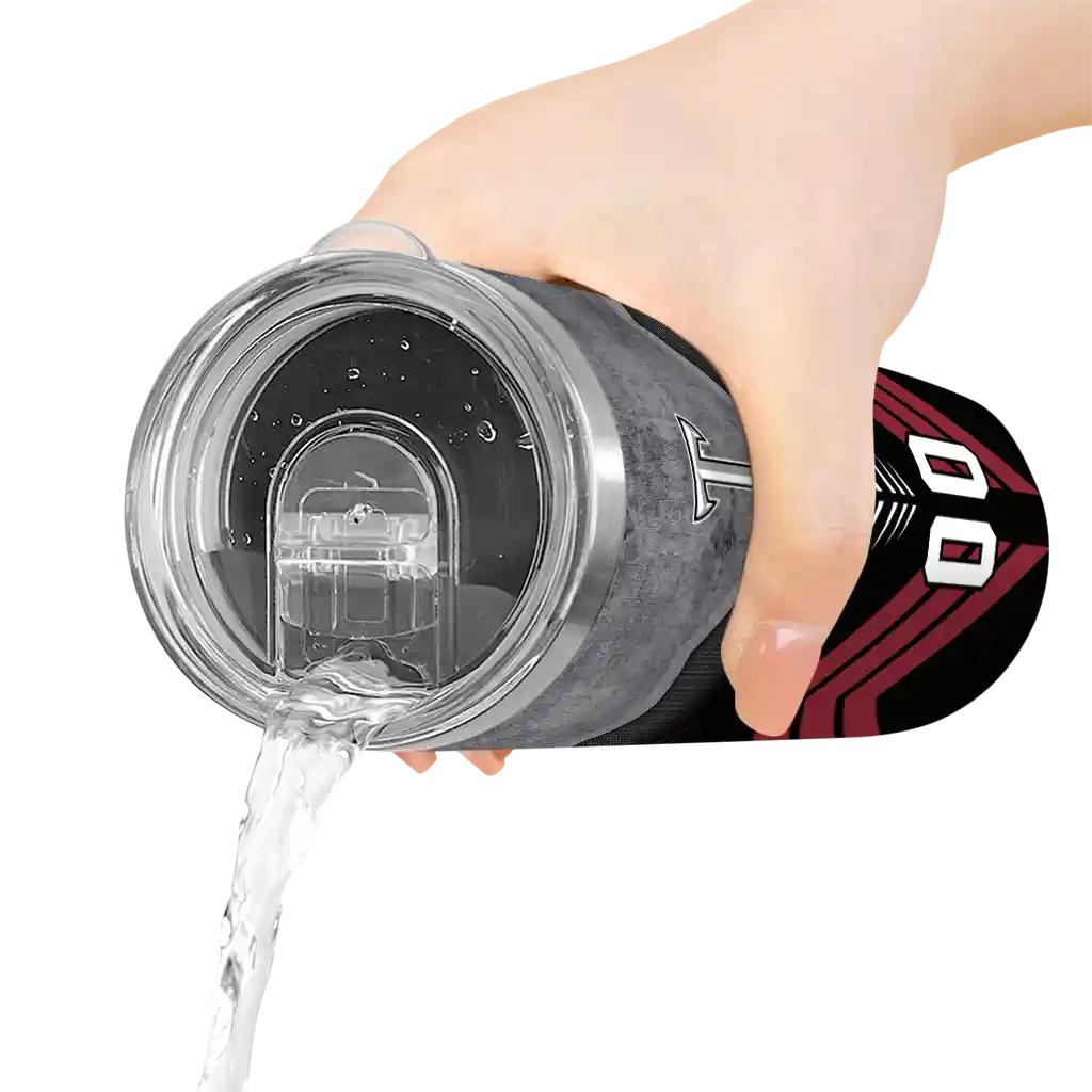 customized-troy-trojans-hexagon-honeycomb-red-black-skinny-tumbler-latest-model.webp