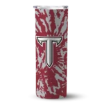 customized-troy-trojans-metallic-grid-red-skinny-tumbler-best-selling.webp