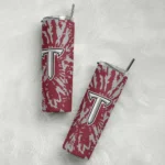 customized-troy-trojans-metallic-grid-red-skinny-tumbler-best-selling.webp