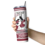 customized-troy-trojans-snoopy-dog-red-white-skinny-tumbler-best-selling-1.webp