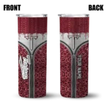 customized-troy-trojans-sparkle-drip-red-skinny-tumbler-best-selling.webp